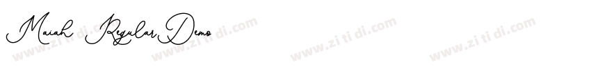 Maiah RegularDemo字体转换 Maiah RegularDemo字体转换